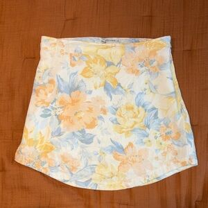 Abercrombie and fitch floral line skirt small